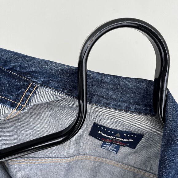 VTG Phat Farm XXL Denim Jacket Embroidered Blue Jean Streetwear Hip Hop - Picture 6 of 8